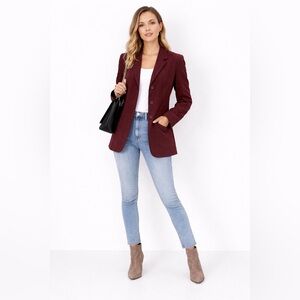 Vintage Ann Taylor Burgundy Blazer